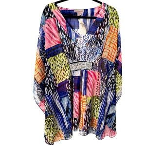 NWT‎ Peppermint Bay Swim Cover Resort Wear Tunic Top